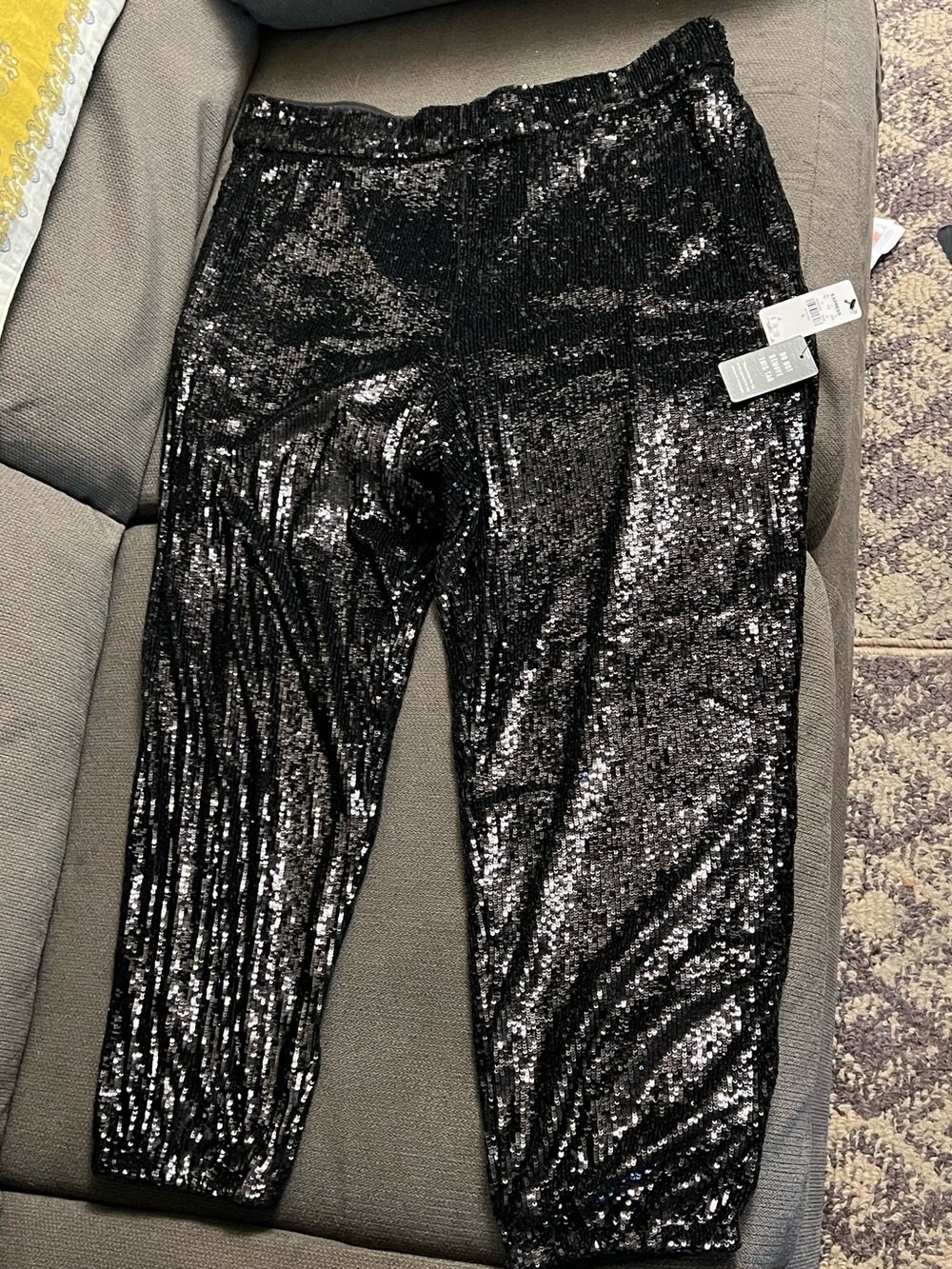 Women’s Black Express Sequin Lounge Pants